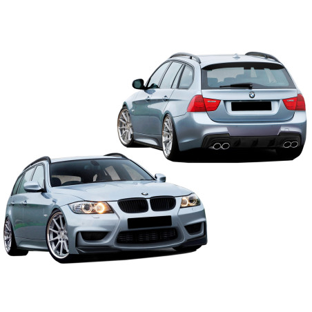 Bodykit carrozzeria BMW E91 FR Style  (paraurti+Minigonne) (splitter, prolunghe laterali e Diffusore