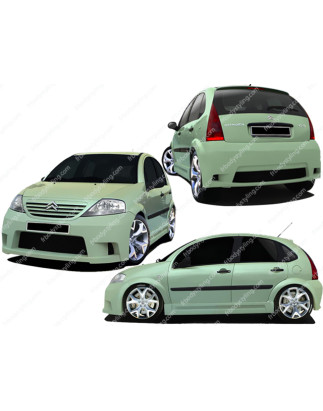 Bodykit carrozzeria Citroen C3 X-pression (Cod. O-Kit288)