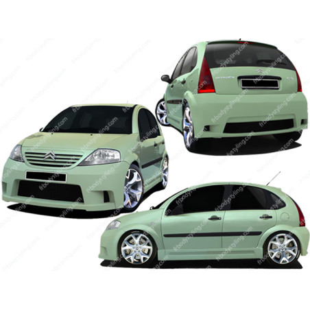 Bodykit carrozzeria Citroen C3 X-pression (Cod. O-Kit288)