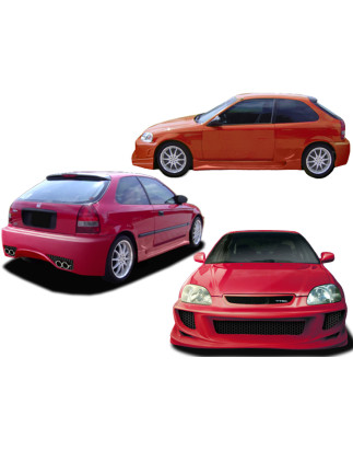 Bodykit carrozzeria Honda Civic 96 Hatchback Silver (Cod. O-Kit075)