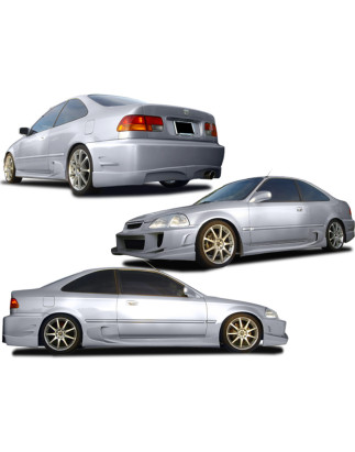 Bodykit carrozzeria Honda Civic 98 Coupe Silver (Cod. O-Kit076)