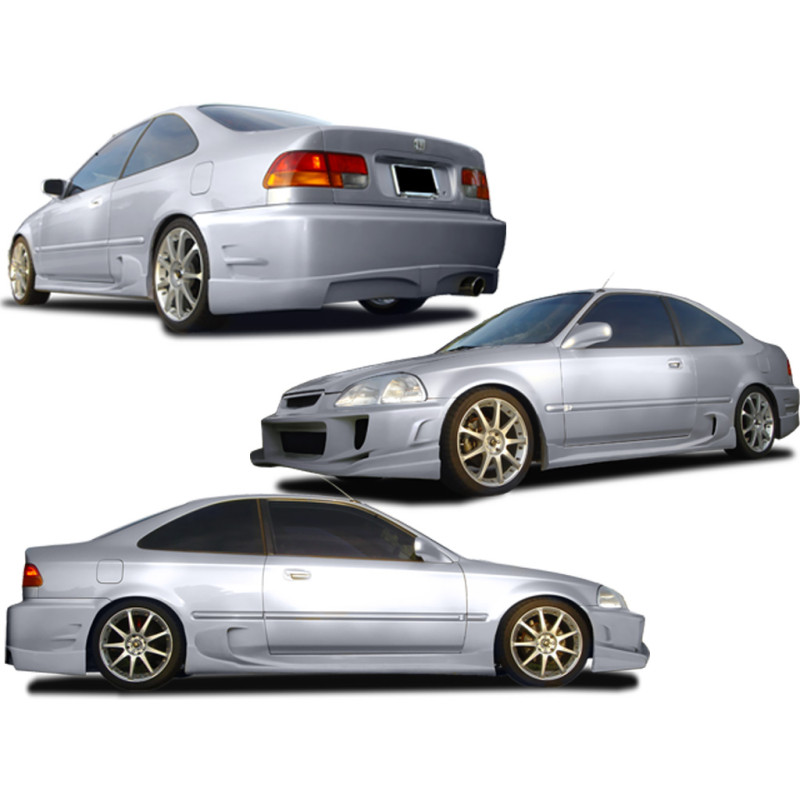 Bodykit carrozzeria Honda Civic 98 Coupe Silver (Cod. O-Kit076)