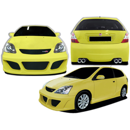 Bodykit carrozzeria Honda Civic 2002 R 3D. Blast  (Cod. O-Kit299)