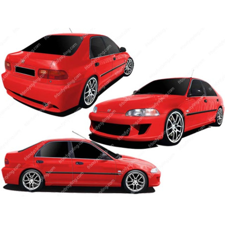 Bodykit carrozzeria Honda Civic 92/95 4D. Bang (Cod. O-Kit301)