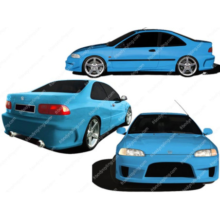 Bodykit carrozzeria Honda Civic 92/95 Coupé Demolition (Cod. O-Kit302)