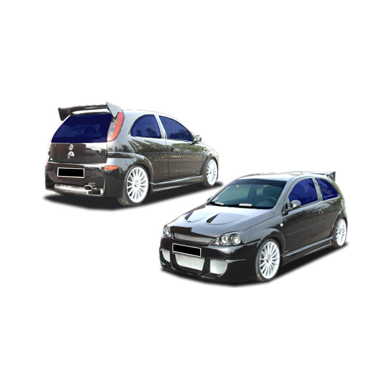 Bodykit carrozzeria Opel Corsa C Evo RS Wide (con parafanghi) (Cod. O-Kit109)