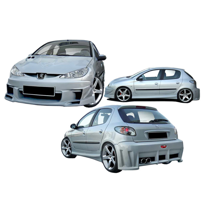 Bodykit carrozzeria Peugeot 206 Extreme (Cod. O-Kit123)