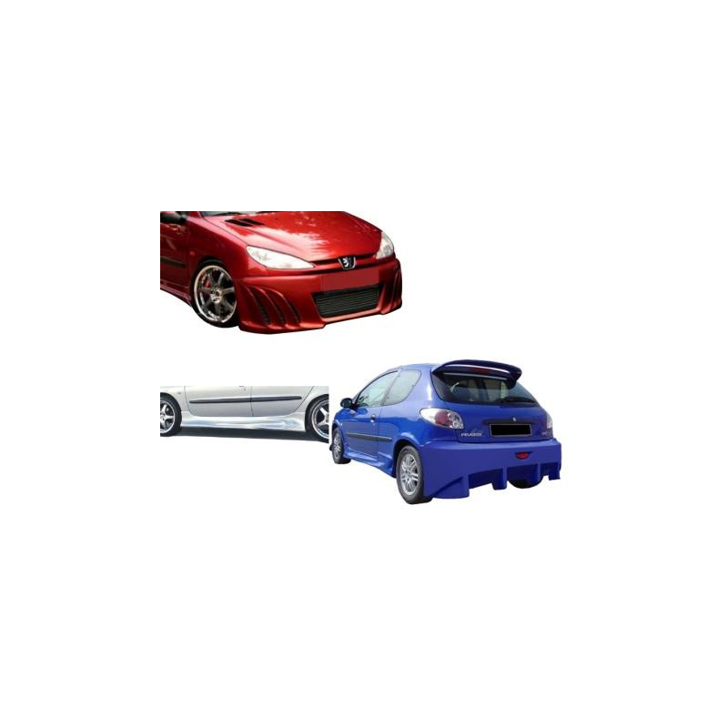 Bodykit carrozzeria Peugeot 206 Shark  (Cod. O-Kit224)