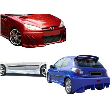 Bodykit carrozzeria Peugeot 206 Shark  (Cod. O-Kit224)