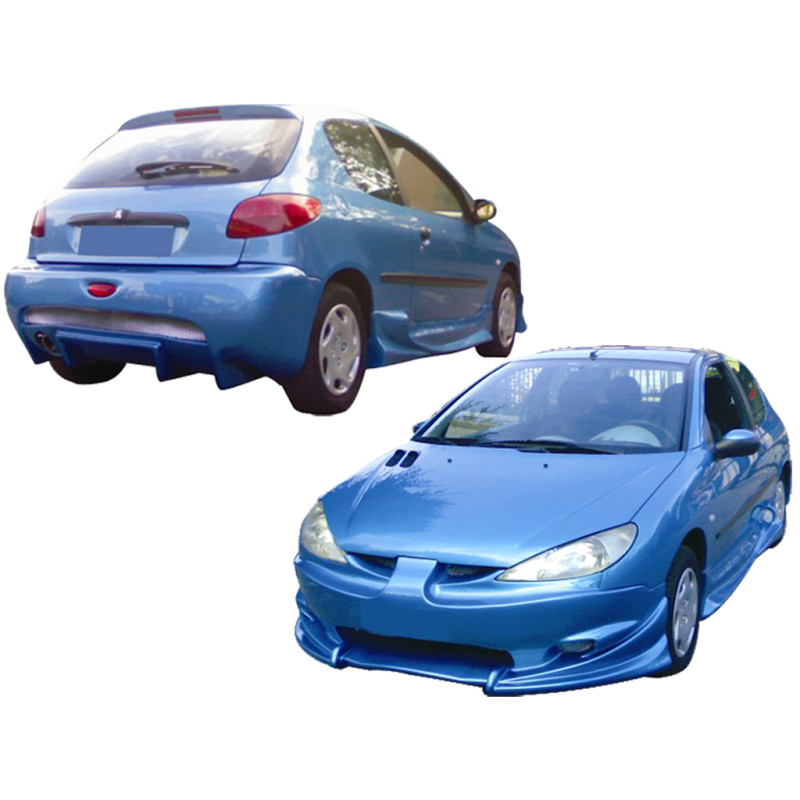 Bodykit carrozzeria Peugeot 206 Flash (Cod. O-Kit319)