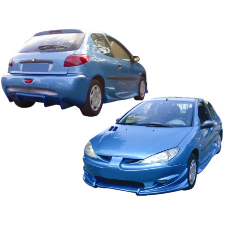 Bodykit carrozzeria Peugeot 206 Flash (Cod. O-Kit319)