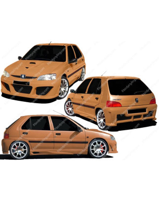 Bodykit carrozzeria Peugeot 106 II Mod Flylow (Cod. O-Kit313)