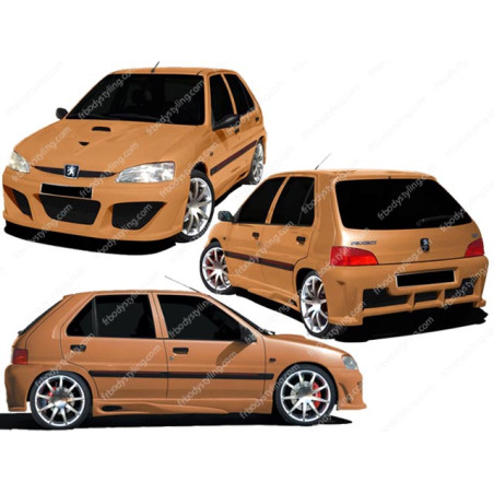 Bodykit carrozzeria Peugeot 106 II Mod Flylow (Cod. O-Kit313)