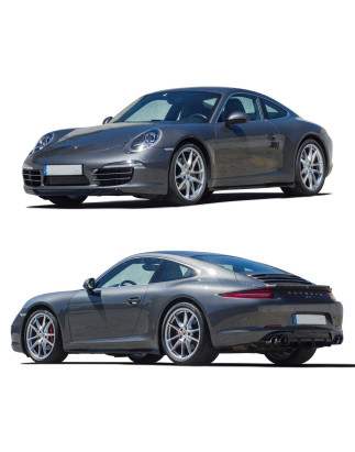 Bodykit carrozzeria Porsche 911 991 Ph1 (Front Lip + Diffusore posteriore + Minigonne + Spoiler)  (C