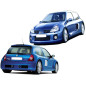 Bodykit carrozzeria Renault Clio 02 V6 Wide (Cod. O-Kit155)