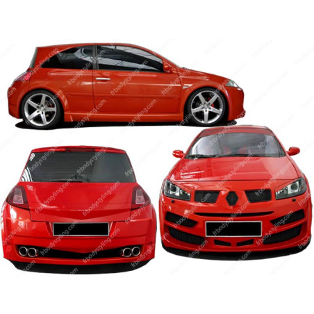 Bodykit carrozzeria Renault Mégane 2002 Hélios (Cod. O-Kit331)