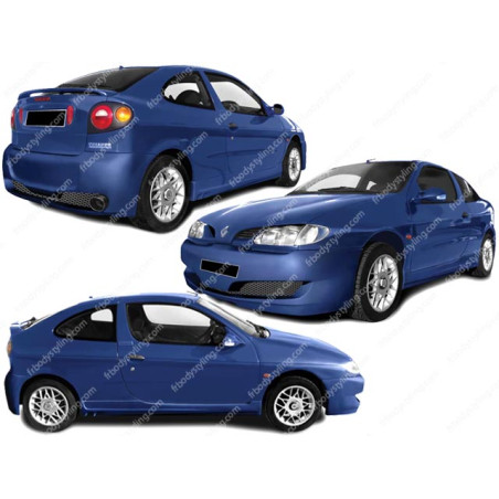 Bodykit carrozzeria Renault Mégane Coupé  96-99 Toxic  (Cod. O-Kit333)