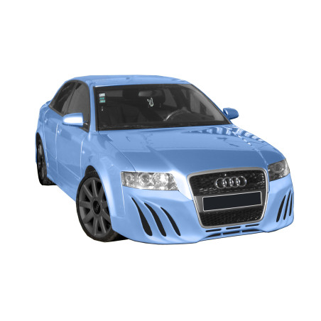 Paraurti anteriore Audi A4 2004 Shark W/ fiber griglia (Cod. O-FB315)