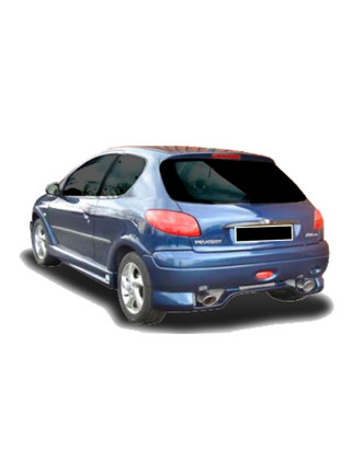 Paraurti posteriore Peugeot 206 BadBoy Wide (Cod. O-RB140)