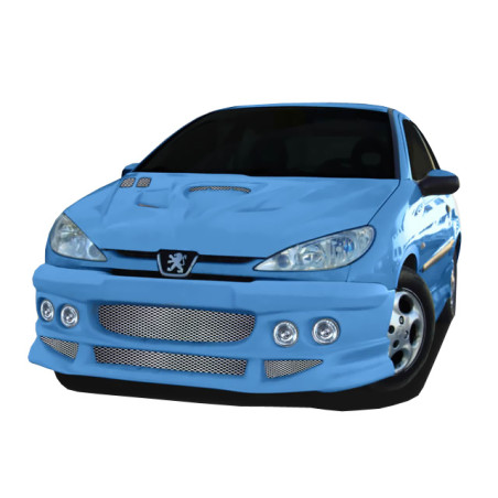 Paraurti anteriore Peugeot 206 Competition + fendinebbia (Cod. O-FB194)