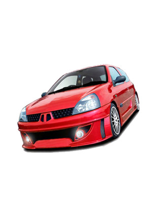 Paraurti anteriore Renault Clio 02 Winner con faretti (Cod. O-FB229)