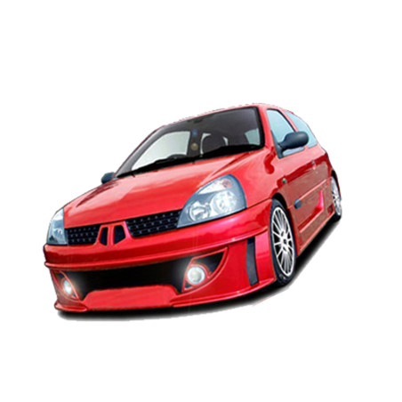 Paraurti anteriore Renault Clio 02 Winner con faretti (Cod. O-FB229)