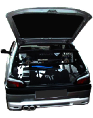 Sottoparaurti posteriore Peugeot 106 I (Cod. O-UBR031)