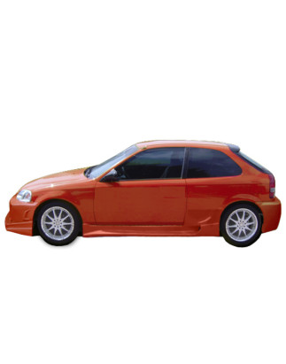 Minigonne Honda Civic 98 Hatchback Silver (Cod. O-SS059)