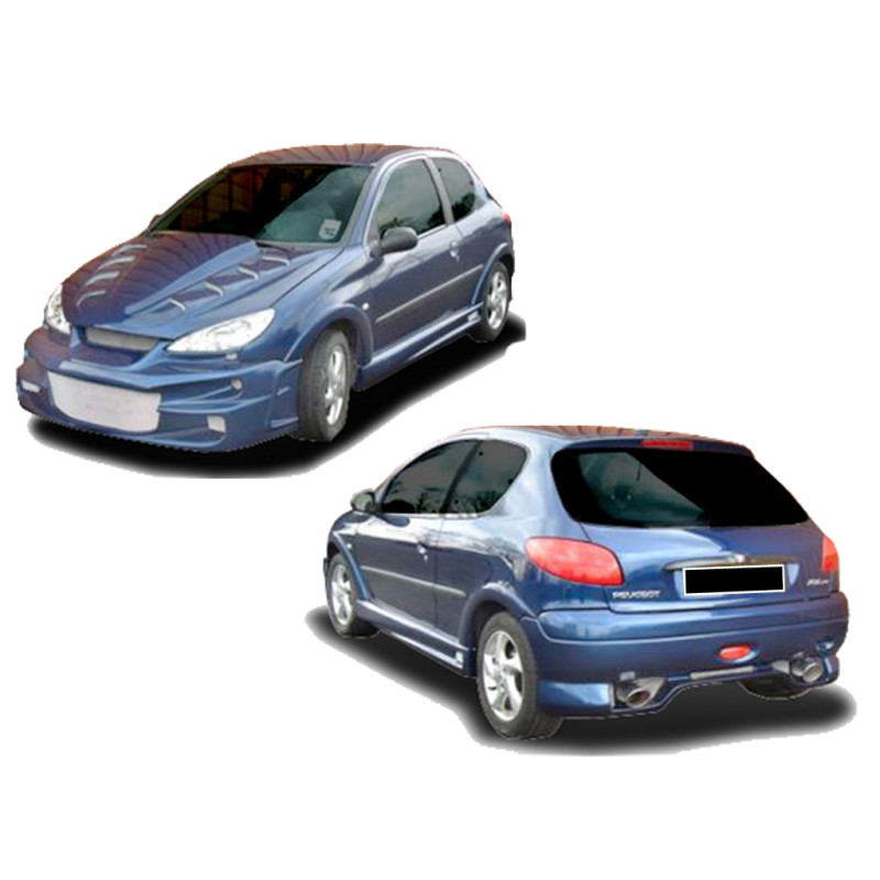 Parafanghi Peugeot 206 Bad Boy (Cod. O-WA017)