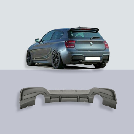 Diffusore posteriore BMW F20 scarico singolo entrambi i lati (Cod. O-RD019)