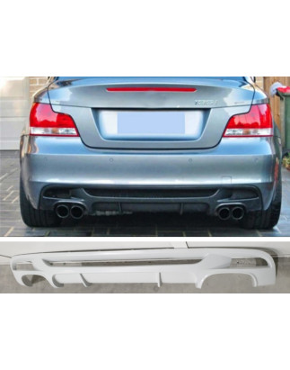 Diffusore posteriore BMW E82 quad scarico  (Cod. O-RD021)