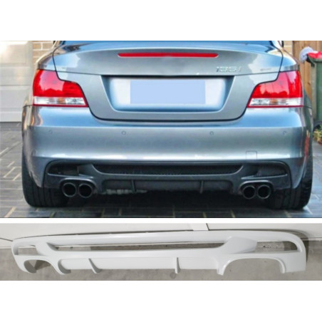 Diffusore posteriore BMW E82 quad scarico  (Cod. O-RD021)