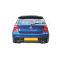 Diffusore posteriore BMW E81 quad scarico  (Cod. O-RD022)