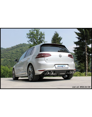 Posteriore con uscita 2 x diam. 100 X-RACE DX+SX + Valvoletrici di serie - 2014 300CV Volkswagen GOL