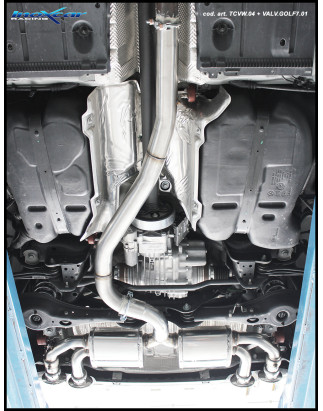 Posteriore con uscita 2 x diam. 100 X-RACE DX+SX + Valvoletrici di serie - 2014 300CV Volkswagen GOL