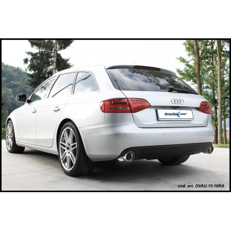 Posteriore con uscita diam. 102 RACING DX+SX AUDI A4 - 2008 239CV (type B8) (Cod. I-AUA4.13.10RA)