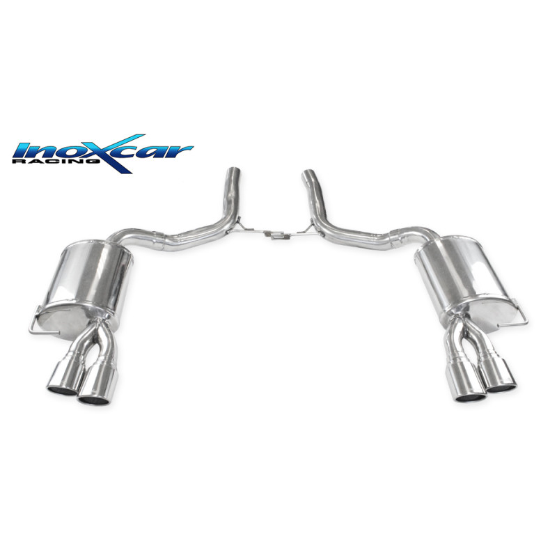 Posteriore con uscita DX+SX 2 x ovale 90x70 mm AUDI A6 - 2009 435CV (type 4F) (Cod. I-AUA6.02.90)