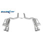 Posteriore con uscita DX+SX 2 x ovale 90x70 mm AUDI A6 - 2009 435CV (type 4F) (Cod. I-AUA6.02.90)