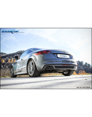 Posteriore con uscita 2 x diam. 80 RACING AUDI TT - 2008-2014 (type 8J) (Cod. I-AUTT.06.RA)