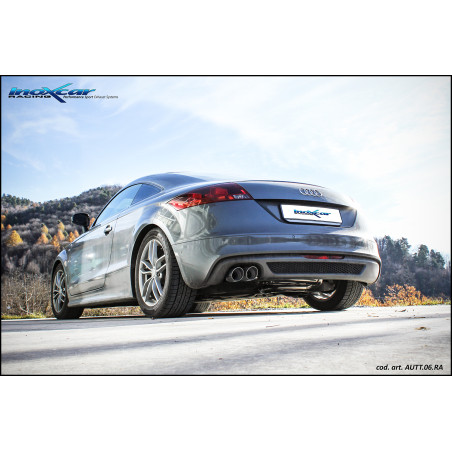 Posteriore con uscita 2 x diam. 80 RACING AUDI TT - 2008-2014 (type 8J) (Cod. I-AUTT.06.RA)