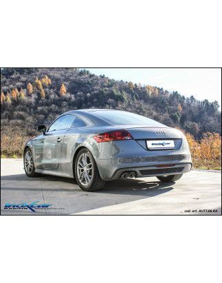 Posteriore con uscita 2 x diam. 80 RACING AUDI TT - 2008-2014 (type 8J) (Cod. I-AUTT.06.RA)