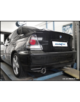 Posteriore con uscita singola diam.80 BMW E46 318TI COMPACT - 2002-2005 143CV SERIE 3 (Cod. I-BME46.