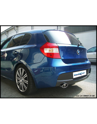 Posteriore con uscita singola ovale 120x80 mm BMW E87 SERIE 1 120D - 2004 163CV (Cod. I-BME87.01.120