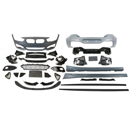 kit estetico BMW F20 LCI 15-19 Look Performance 2 Uscite doppio (Cod. E-TCBF215F203F216F240F249F228)