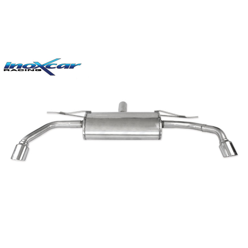 Posteriore con uscita singola diam. 90 X-RACE DX+SX BMW X5 - 2007 235CV (type E70) (Cod. I-BMX5.03.X