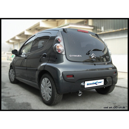 Posteriore con uscita singola diam.80 CITROEN C1 1.0 - 2005 68CV (Cod. I-CIC1.01.80)