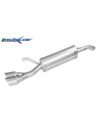 Posteriore con uscita 2 x diam. 80 RACING FIAT NEW BRAVO 1.4 T-JET SPORT - 2007 150CV (type 198) (Co
