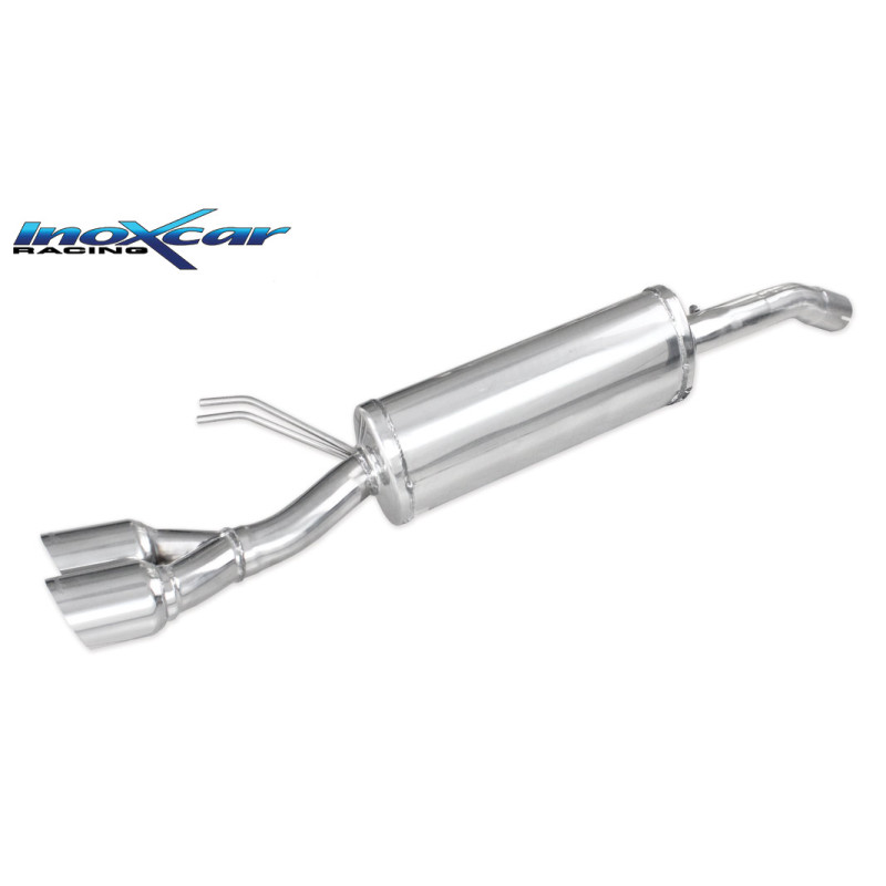 Posteriore con uscita 2 x diam. 80 RACING FIAT NEW BRAVO 1.4 T-JET SPORT - 2007 150CV (type 198) (Co