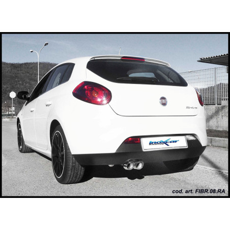 Posteriore con uscita singola ovale 120x80 OBLIQUO FIAT NEW BRAVO 2.0 MJT SPORT - 2010 165CV (type 1