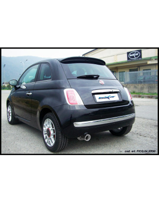 Posteriore con uscita singola diam. 80 FIAT 500 1.3 MJET - 2007 75CV (Cod. I-FICQ.04.80)